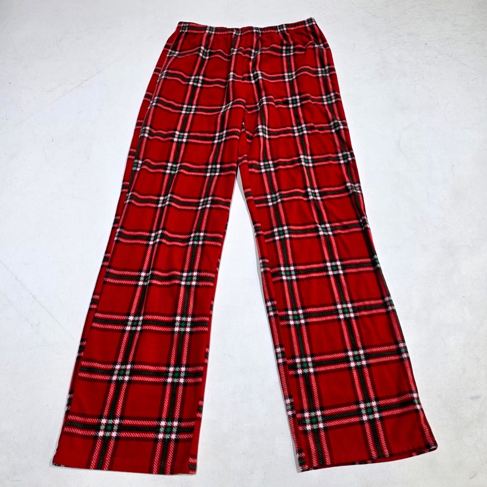 Wondershop Pajama Pants Womens S Red Plaid Fleece Holiday Sleepwear Loungewear